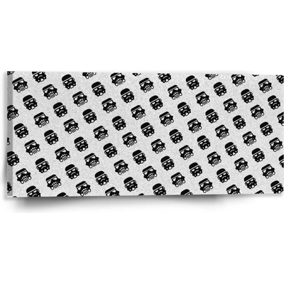 Sablio Obraz Star Wars Stormtrooper Pattern šikmý - 110x50 cm