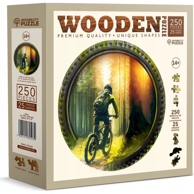 Wooden Dřevěné kolo v lese City 250 dílků