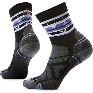 Smartwool Дамски туристически чорапи Smartwool Women's Hike LT Cushion Zig Zag Valley Mid Crew Walking socks - Black - размер 34-37 (EU) (201-6750-0411)