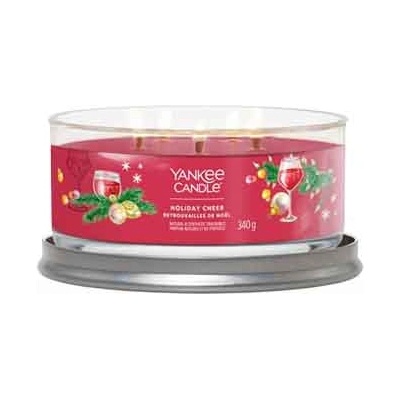Yankee Candle Holiday Cheer подписна чаша 5 възела 340 гр