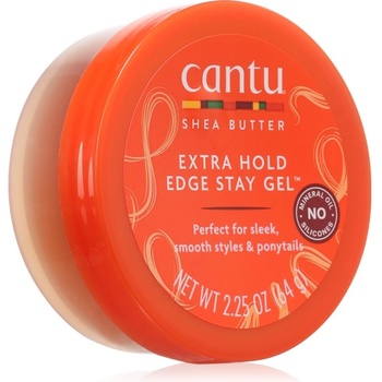 CANTU Shea Butter Extra Hold Edge фиксиращ гел за чуплива и къдрава коса с масло от шеа 67ml