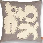 ferm LIVING Декоративна възглавница Figure 50 x 50 см сиво-синя (1104268228)