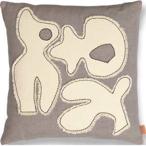 ferm LIVING Декоративна възглавница Figure 50 x 50 см сиво-синя (1104268228)