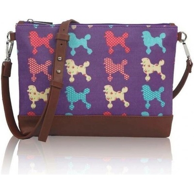 Kabelka Small crossbody Poodle fialová