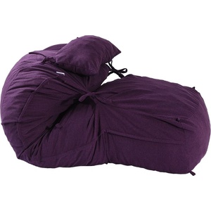 PUFRELAX Комплект, пуф легло и декоративна възглавница, 500л. Yoga XL - Mulberry, Перящ се калъф, Пълнеж с микс от мемори пяна и дунапрен, Гама Premium (PUF-M-YXLP-PT-MLB) - topmall