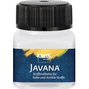 Barva na světlý a tmavý textil JAVANA 20 ml bílá