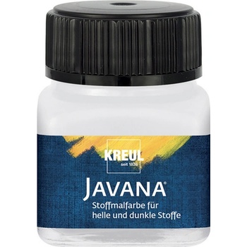 Barva na světlý a tmavý textil JAVANA 20 ml bílá