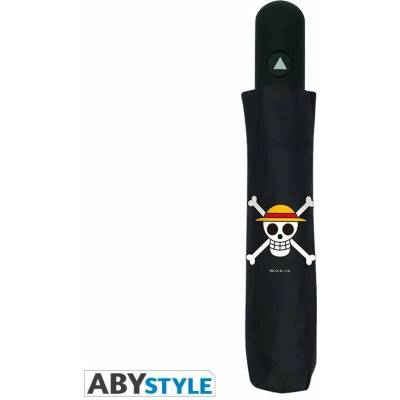 One Piece Pirates deštník skládací černý