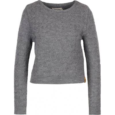 Albmerino Дамски вълнен пуловер Albmerino Women's Braided Jumper Wool jumper - Grau Melange (105-4588-0412)