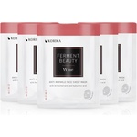 KORIKA FermentBeauty Set of 5 Anti-wrinkle Face Sheet Masks with Fermented Wine and Hyaluronic Acid комплект маски за лице на намалена цена