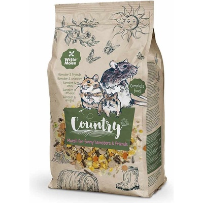 Duvo Plus WM Country - Пълноценна балансирана храна с моркови и плодове за хамстери, плъхчета, джербили и мишки, 850 гр