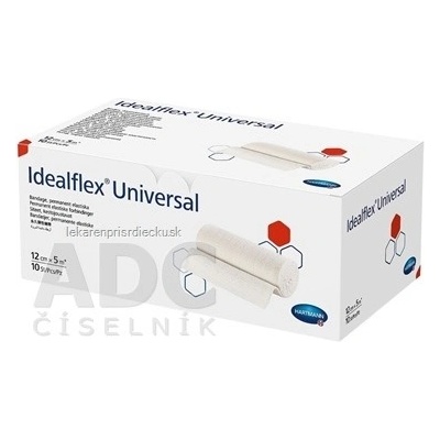 Idealflex universal obväz univerzálny trvalo elastický, 12 cm x 5 m, 1x10 ks