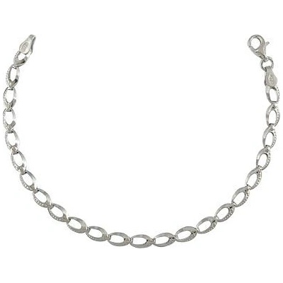 Infinitysilver stříbrný náramek agganciato oválky CFO04217