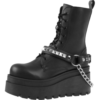 Leather & steel fashion яка (сбруя за обувки) Пирамиди Вериги Каишка за обувки - lsf3 11