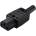 PremiumCord Щепсел, гнездо, захранващ конектор, немонтиран, c13 iec, 230v, черен cs220f (cs220f)
