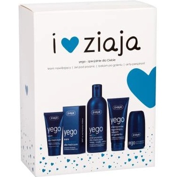 Ziaja Men (Yego) подаръчен комплект: душ гел 3в1 300 ml + хидратиращ крем SPF6 50 ml + балсам след бръснене 75 ml + антиперспирант 60 ml за мъже