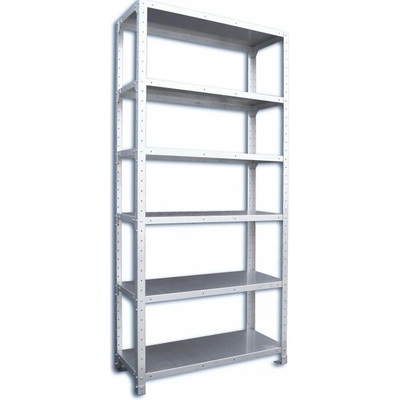 Biedrax Nerezový regál gastro 30 x 76 x 200 cm, 6 políc x 100 kg