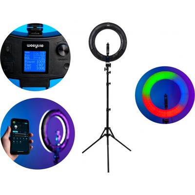 Weelite 18" RGB barevný ring light Weeylite WE-10