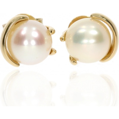 Zlatnictví Helios náušnice s perlou B50297