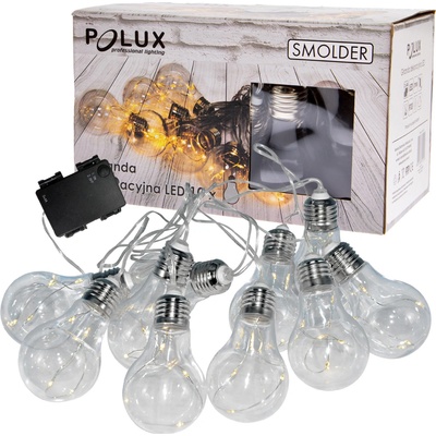 Polux LED Dekoračná reťaz SMOLDER 2,1 m 10xLED 2xAA SA1453