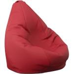 PUFRELAX Пуф, круша за деца 4-14 г. , 160л. Nirvana Light - Teteron Red, За открито, Перящ се калъф, Пълнеж от Полистиролни перли (PUF-G-NL-TEX-RED) - topmarket
