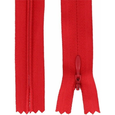 Zips špirálový skrytý 3 mm, 30 cm, nedeliteľný, jazdec dekoratívny - 148