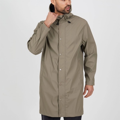 Brave Soul Анорак Brave Soul Men's Taupe Water Resistant Hooded Parka - Taupe