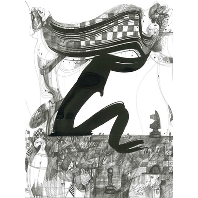 Luka Brase – Chess 3, 2023, 40x30cm