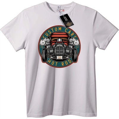 Тениска Custom коли Hot Rod - XXS, Black