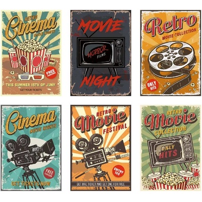 DIMEX ART Флизелинов фототапет стари киноплакати 375 x 250 см