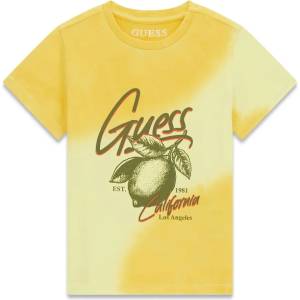 GUESS Тениска в жълт цвят за мини момче с щампа лимон Guess