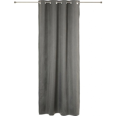 Atmosphera Šedý elegantní zatemňovací závěs s 8 kovovými očky antracitová