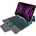 Techsuit KeyTab Pro RGB Wireless Touchpad Keyboard Case - полиуретанов калъф, клавиатура, тракпад и поставка за iPad Pro 11 M2 (2022), iPad Pro 11 M1 (2021), iPad Pro 11 (2020), iPad Pro 11 (2018) (че