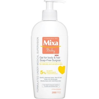 Mixa Baby gel for Body & Hair extra vyživující mycí gel na tělo a vlásky 250 ml