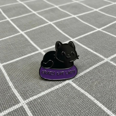 Pinarna Crazy cat lady Šílená kočičí žena černá kočka