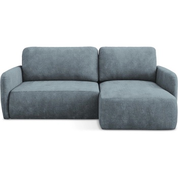 makamii Сиво-син шенилов разтегателен ъглов диван с място за съхранение (десен ъгъл) Lilo - Makamii (LILO_RCF_61_P1_C4)