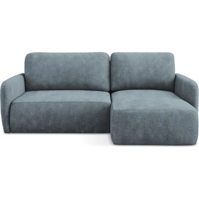 makamii Сиво-син шенилов разтегателен ъглов диван с място за съхранение (десен ъгъл) Lilo - Makamii (LILO_RCF_61_P1_C4)