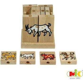 M.I.K. Toys skládací kostka s domácímí zvířaty