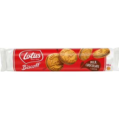 Lotus Biscoff Karamelizované sušienky spojené náplňou s príchuťou mliečnej čokolády 150 g