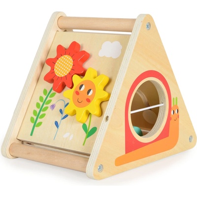 Tooky Toy Дървен триъгълен сортер th912