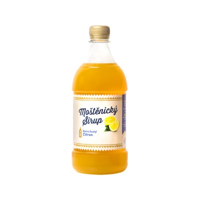 Moštěnický sirup Citronový 0,7 l
