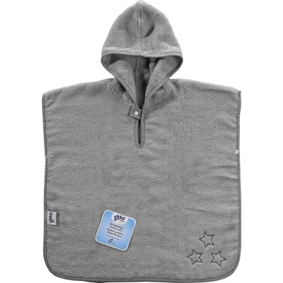 BIO bavlněné froté pončo XKKO Organic Silver Stars
