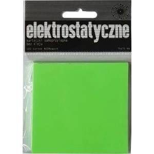Ziemia Obiecana Electrostatic Notes 75x75mm 100K green