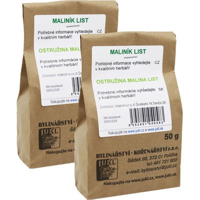 Bylinářství kořenářství JUKL Čaj Maliník list 2 x 50 g