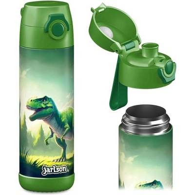 Jarlson Mali Dětská nerezová termoláhev na pití Dinosaurus 500 ml