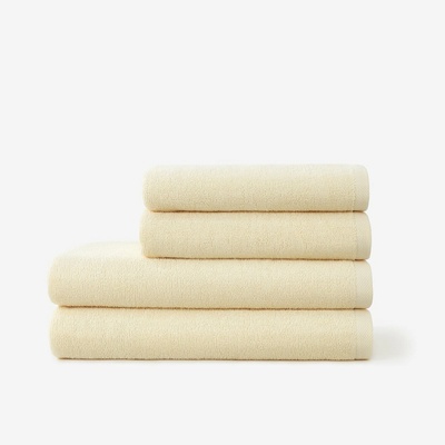 Goldea bavlněný froté ručník soft bez bordury smetanový 50 x 100 cm