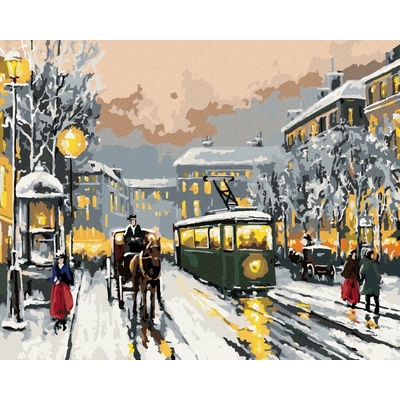 Zuty Malování Podle Čísel Staré Město 80 x 100 Cm Plátno Rám