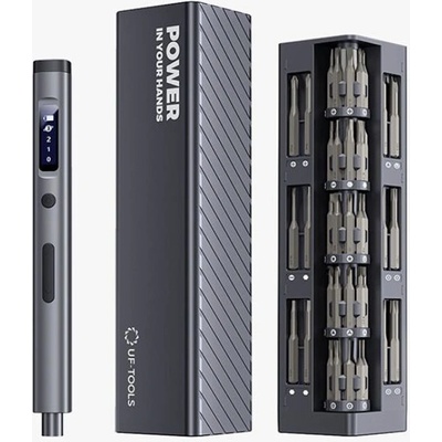 UF Tools Uf-tools електрическа акумулаторна отвертка 57в1 с уникален калъф, сребриста, usb-c (uf-882067)
