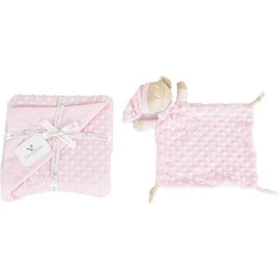 Cangaroo Одеяло 75/100 см с играчка Bennie розов (3800146271442)