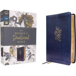 Niv, Women's Devotional Bible, Leathersoft, Navy, Comfort Print (ISBN: 9780310460992)